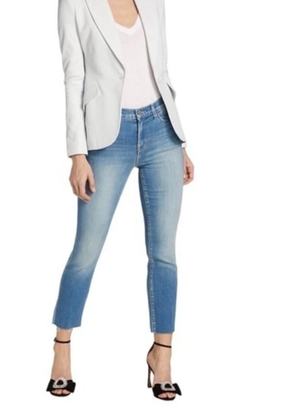 L’AGENCE Sada High Rise Slim Crop High Jeans in Camden, EUC, Size 24 - Picture 5 of 7